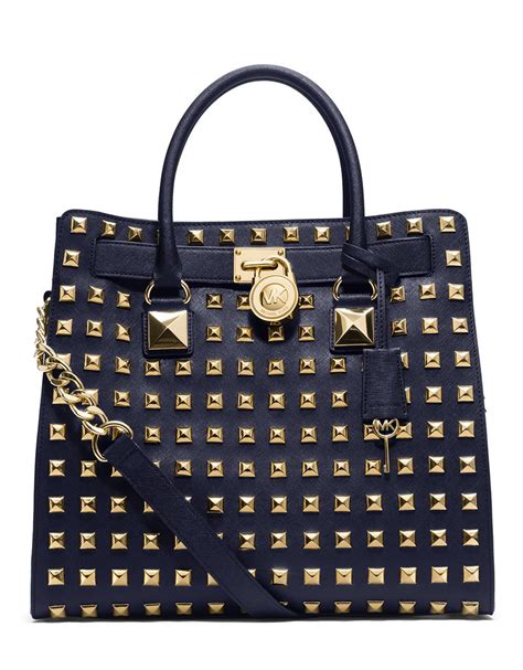 michael kors studded hamilton tote replica|Michael Kors saffiano leather tote.